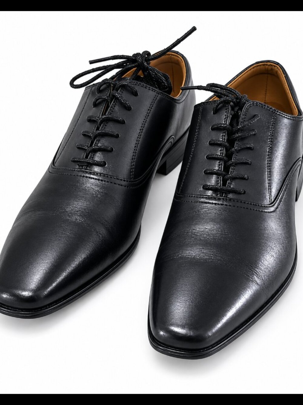 Aldo Men's Black Leather Oxford Dress Shoes Formal Lace Up Classic Shoes 10.5